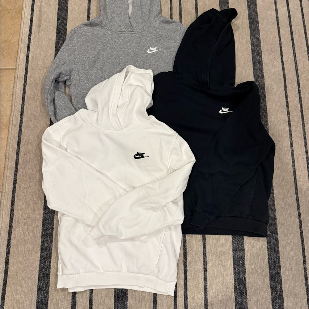 Nike Boys Hoodies. Set of 3. Size XL